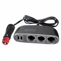 Regleta triple 12v + USB