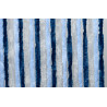 Cortina terciopelo tricolor azul - gris