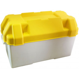 Caja porta batería amarilla